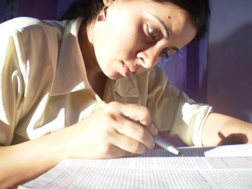 beautiful girl friend studying ... - goes on study...