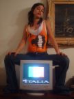 girl with computer - computer is necessary for day to day life