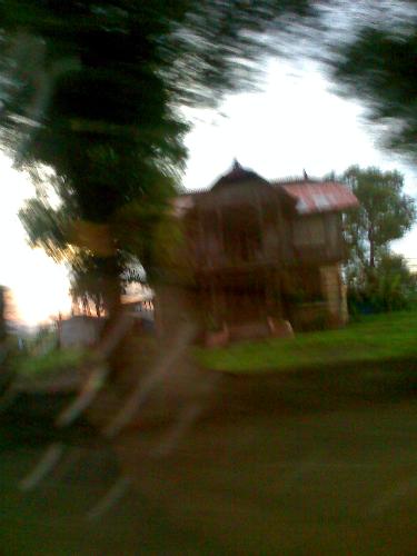 Haunted house - The picture was not clear, we were moving while I took the picture but this one is believed to be a haunted house.