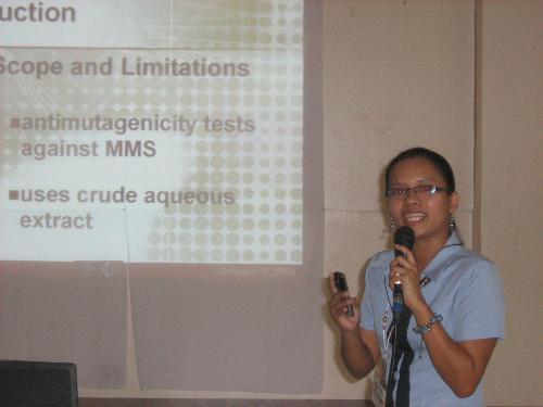 Master's Seminar - Chem 292 Graduate Thesis Seminar CED Amphitheater, MSU-IIT, Iligan City, Philippines October 9, 2008