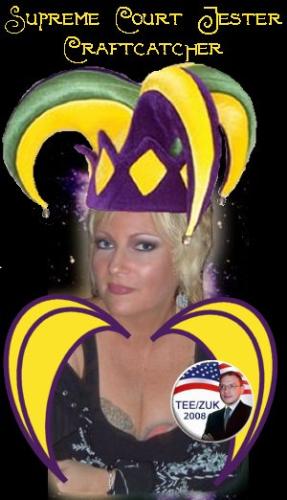 Supreme Court Jester - The new uniform I have adopted as Supreme Court Jester for the TEE/ZUK 2008 campaign!