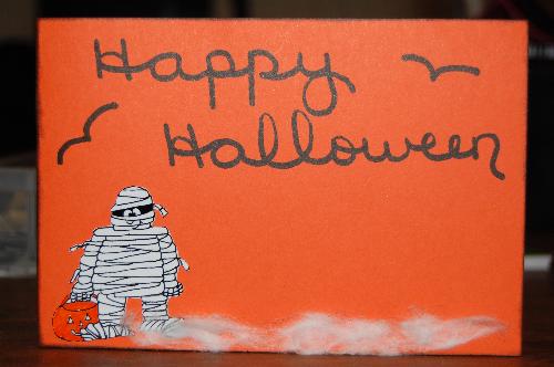 halloween card - this was a card i did just last night