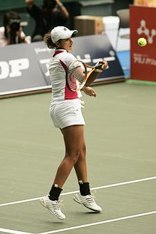 white - sania is in white