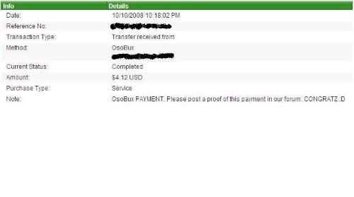 My Payment Proof - My OSOBUX Payment Proof.. My Payment Proof - My OSOBUX Payment Proof..