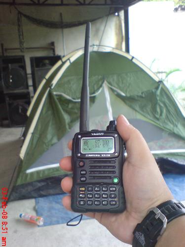 my yaesu radio - my yaesu radio.. it's rugged, submersible, & tri-band..