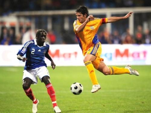 Romania 1 - 1 France - France's Bacary Sagna (L) vies for the ball with Romania's Cristian during their World Cup 2010 qualifying football match on October 11, 2008 at Farul stadium in Constanta, Romania. Romania 1 - 1 France - France's Bacary Sagna (L) vies for the ball with Romania's Cristian during their World Cup 2010 qualifying football match on October 11, 2008 at Farul stadium in Constanta, Romania.