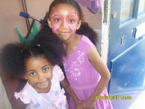 my girls - my two daughters aged 8 and 4