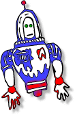 blue, red, and white robot - blue red, and white robot