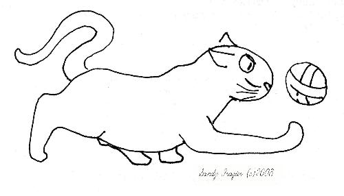 Play!!! - It's play time! Drawn by Sandy Frazier (c)2008