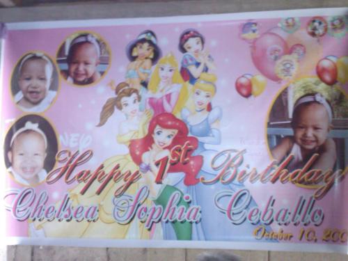 sophie's first birthday - birthday banner for chelsea sophia's first birthday