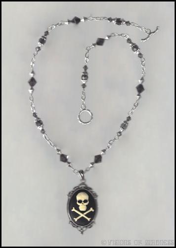 Skull Cameo - One of my jewelry creations.