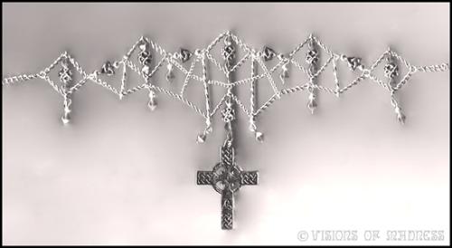 celtic bell choker- full view - a full view of the Celtic choker I made.