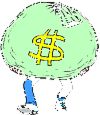 money bag - A cartoon illustration of a money bag.
