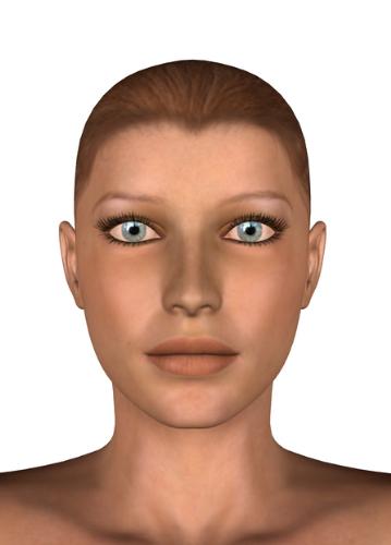 Head Shot - A plain render of V4.
