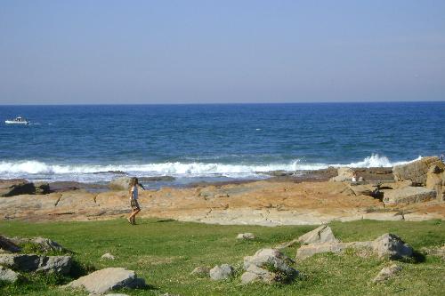 The Indian Ocean off the East Coast of Southern Af - This picture is taken at a place called Uvongo on the South Coast of South Africa, KwaZulu Natal (as it is still known - so far). I grew up on this coast and love the rugged wilderness of the sea as it pounds the shoreline. It is a wild and dangerous ocean, but it does also possess a certain beauty.   Have you ever swum in the Indian Ocean like I have?  Violetdreams