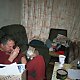 Dad while he was still around about 6 months ago - Dad was eating and the Cat was trying to see if He could get Dad's food or whatever he had.
