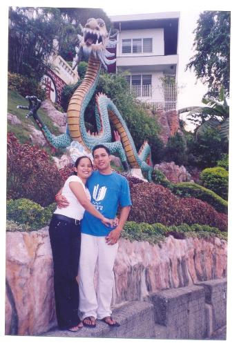 with my beloved husband - it was taken at Taoist Temple..its nice there