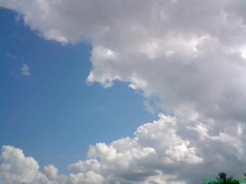 Beautiful Sky - I was taking this picture when I felt bored sometime back. And it reminded me that sky is always beautiful. The cloud keeps changing as well as the color. and it is up to your imagination on what it looks like. Looking at the sky is one way to relax.
