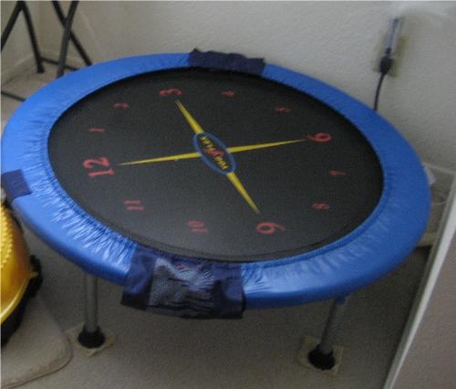Rebounder - It is my mini-trampoline, good for exercising indoors when the wheather is too hot to go out.