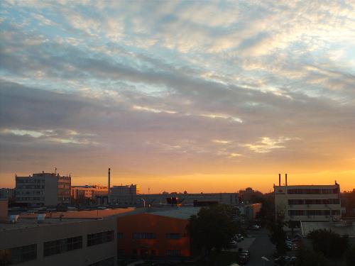 Sunset, as seen from Work  - Sunset seen from work, 10 October 2008, 18:31 - Bucharest, Romania