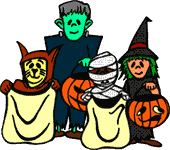 kids trick or treating with their trick or treat b - kids trick or treating with their trick or treat bags