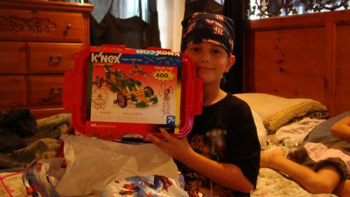 Birthday presnt - My son with his birthday present...keneex.