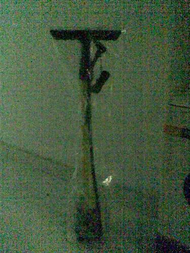 My bicycle hand pump - I use it to inflate my bike's tyre.