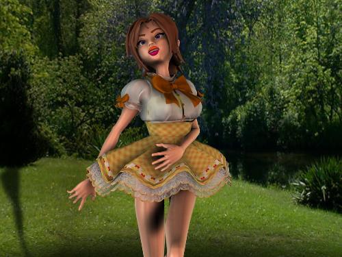 3D Sweetheart - A cartoonish 3d girl.
