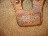 Top side one - Print is on one side says 'Sweet 1875'