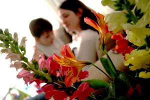 The true affection - A picture showing the affection between a mother and her child.