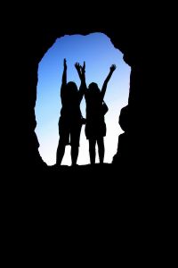Two girls - Two friendly girls having firm friendship.