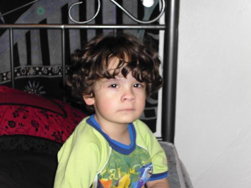 My sweetie looking tired - My son