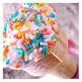 ice cream - ice cream with sprinkles