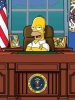 Homer as president - Doesn't it feel like more and more that Homer is actually president? The daft decisions and completely illogical actions? Who better to sum up the absurdity of today's leaders than Homer Simpson.