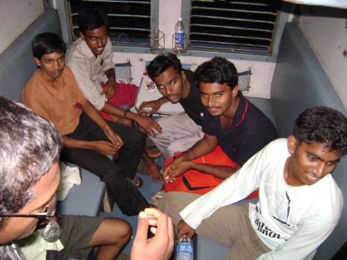 group 20 - inside the train the same day waiting for the lunch.