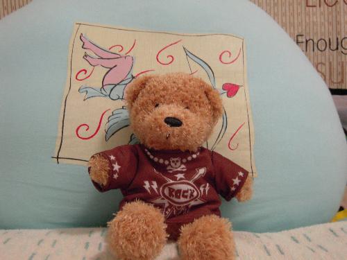 My toy - This bear is sent by the Mcdonald's when I went to eat with my friends.I like it very much,because it is so as the bear of the TV play I like best.