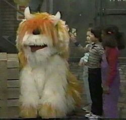 Barkley Being A Cow - I just like so many other people out in the world watched Sesame Street as a kid. Barkley was always my absolute favorite. I was just sorry that he wasn't an everyday sight. Even when my kids were little and watching it I was on the look out for this very large silly dog.