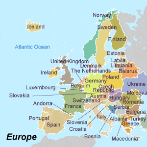 europe - europe photo maps.
