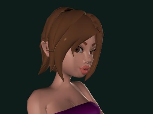 Cartoon Honey - A sweet cartoon girl.