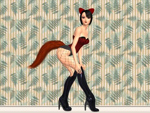 Fox - A3 as a fox girl.