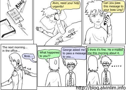 The negative side of globalization - A simple comic relating to my experience in my previous company.