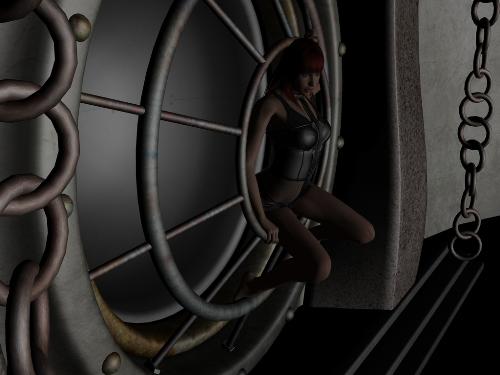 Prison: Draft Two - V4 in a gothic prison.