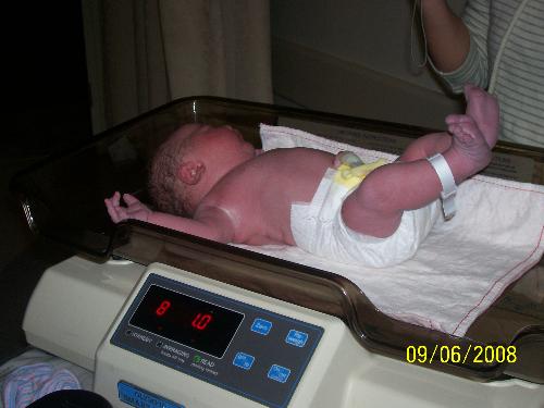 Kyle - This is Justin Kyle Minter when he was first born