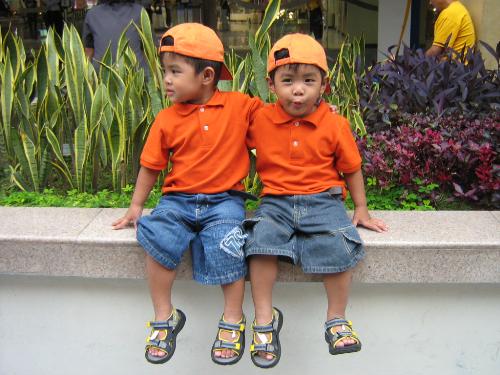 Twins completed my wish - I have just a son but twins Andrei and Andrew completed my wish for 3 kids at home. They are my grandchildren but they are like my sons as well. These kids add sunshine to our home each day and we love them so!