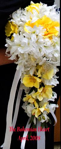 Bridal bouquet - This is the bouquet I made for my youngest sister's wedding. The thing was huge.