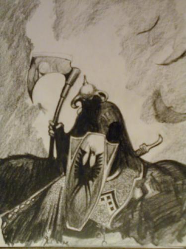 The Death Dealer - Sketch from a Frank Frazetta book.