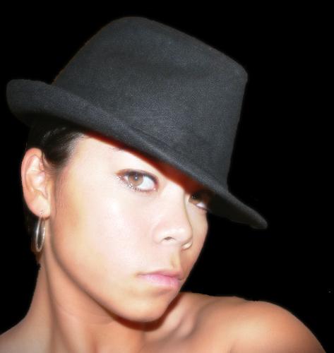 Me - Me wearing one of my hats.