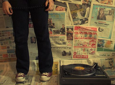 The Sound of the Past - A guy listening to the sound of the past.