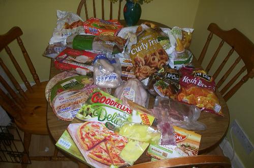 Pic 1 of some of the food I lost, not impressed as - I hate wasting food.
