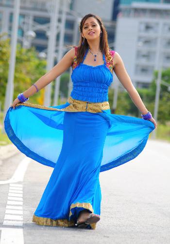 Bhavana - My favorite actress of all time. looking gorgeous in blue long skirt. she is simply amazing
